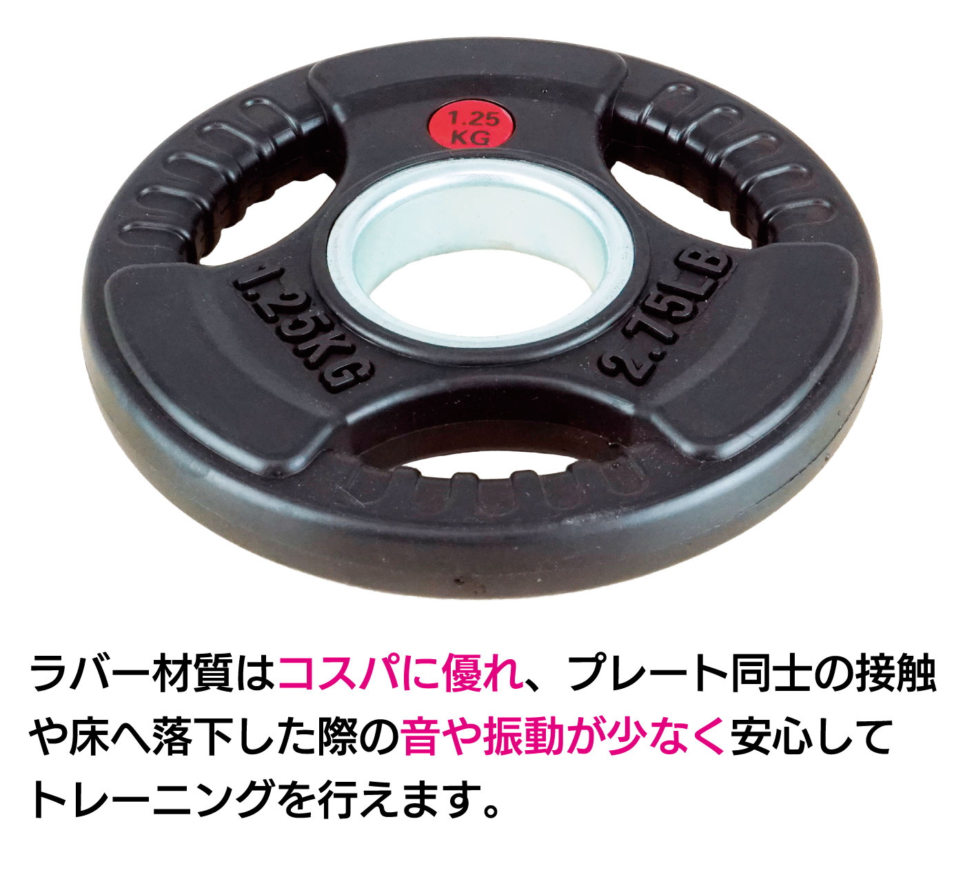 FPL001〈2枚セット〉｜業務用オリンピックプレート1.25kg（バーベル