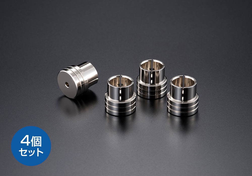 AET - EVO-RCB（8個セット）RCA端子用キャップ・工業用真鍮素材《e