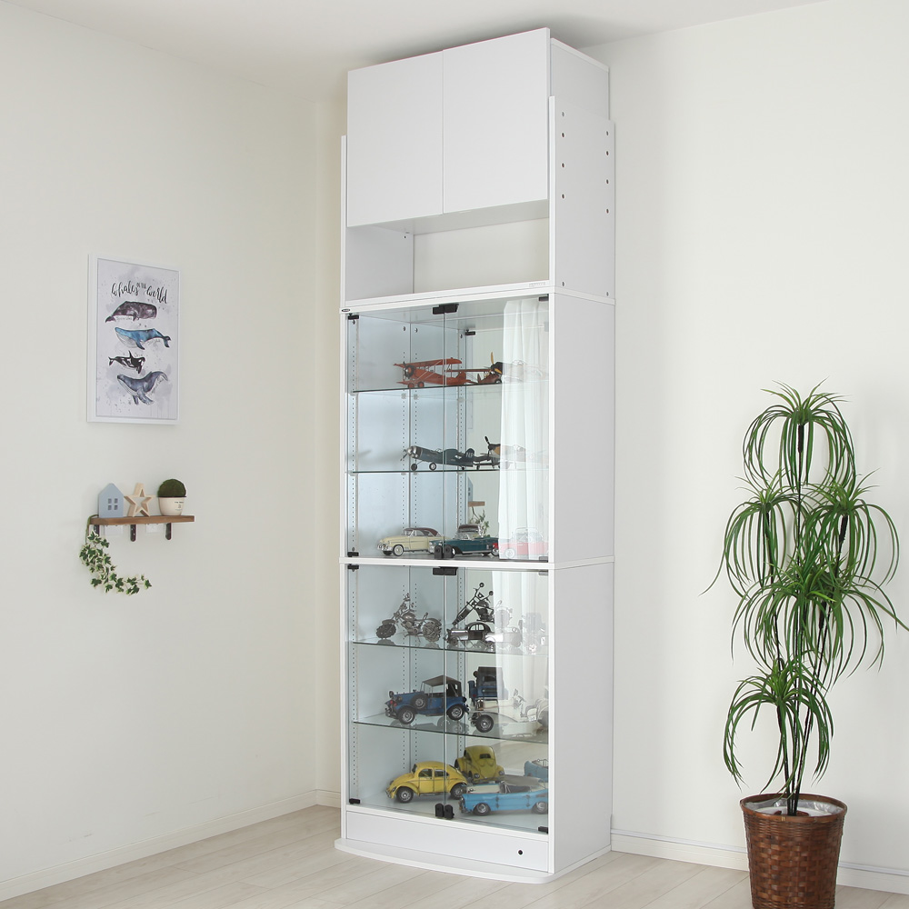 コレクションラック ユニール専用オプション】 背面 ミラー 1枚組