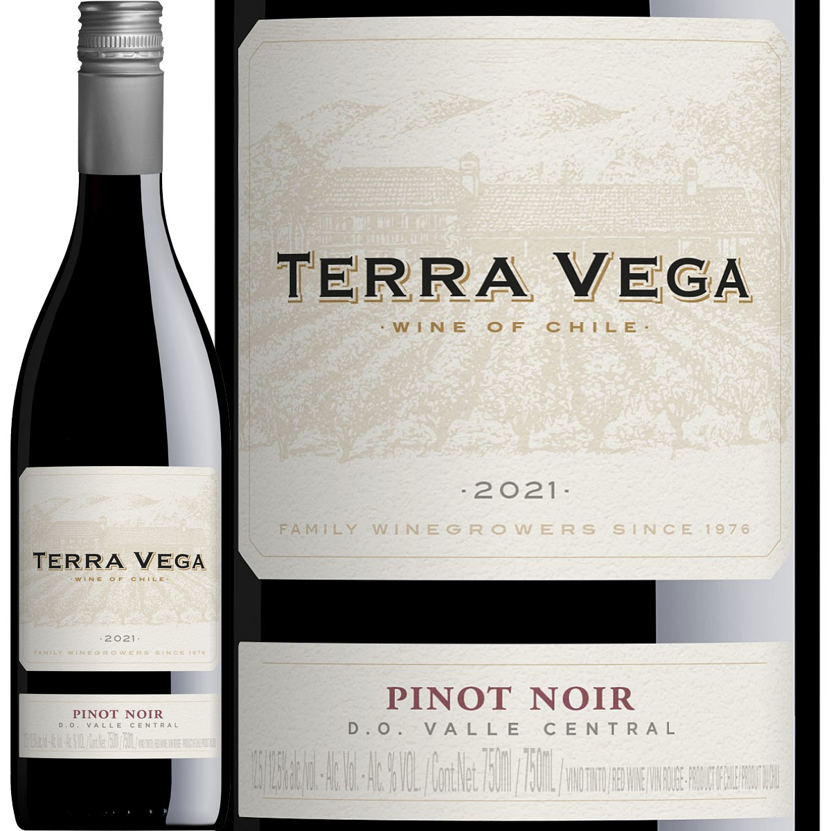 赤ワイン テラ・ヴェガ・ピノ・ノワール（最新ヴィンテージ）チリ