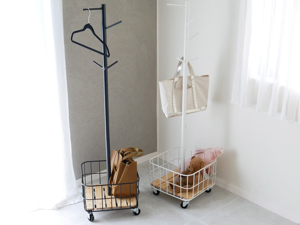 Mash】 バイケージポールハンガー ブラック｜寝室・クローゼット,収納