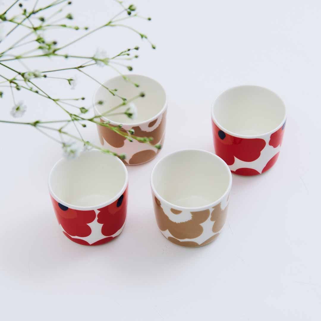 marimekko】 ウニッコ ラテマグ 2個セット レッド｜キッチン用品,食器