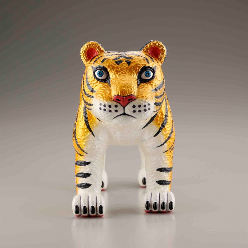求龍堂限定特典付き 】三沢厚彦 ANIMALS トラ ゴールド ソフトビニール