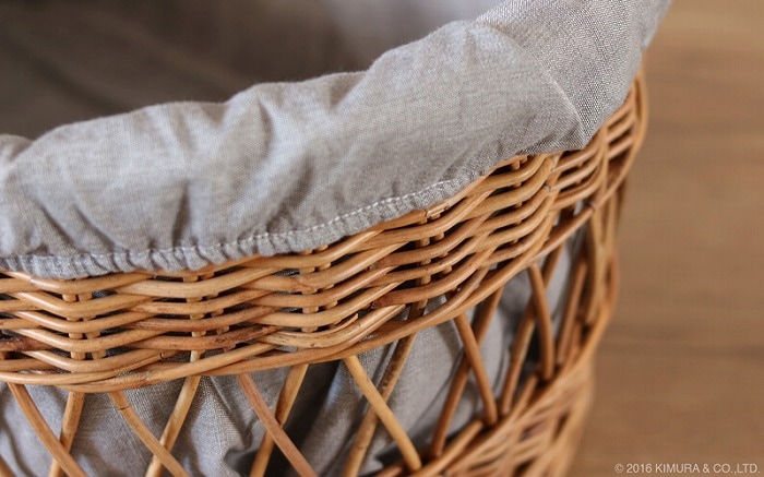 ペットキャリー 手提げバスケット ラタンバスケット 取っ手付きカゴ 犬