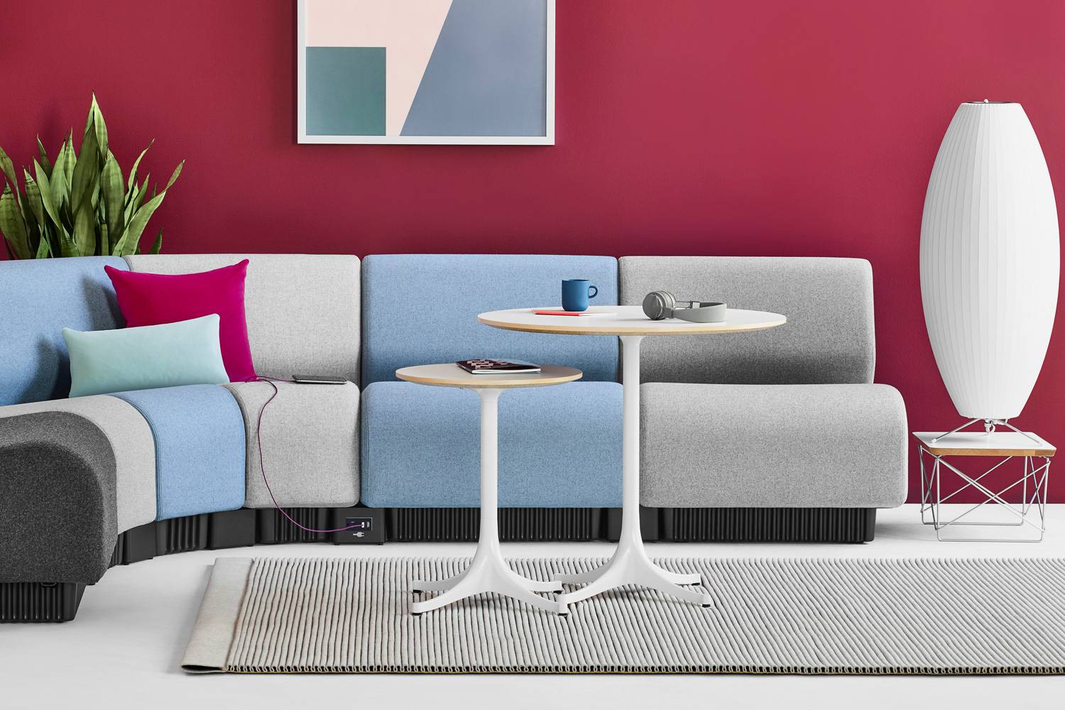 ネルソン ペデスタルサイドテーブル 直径43.2cmの通販 | 家具