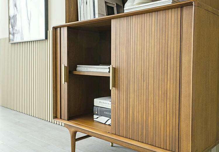 ジュリー トールブックキャビネット 木製 収納 本棚 チェスト おしゃれ