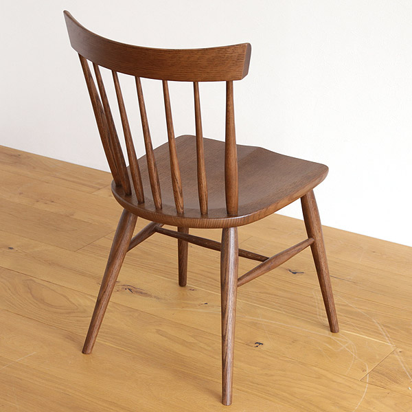 ファンバックチェア/椅子/ダイニングチェア オーク 着色ウレタン塗装