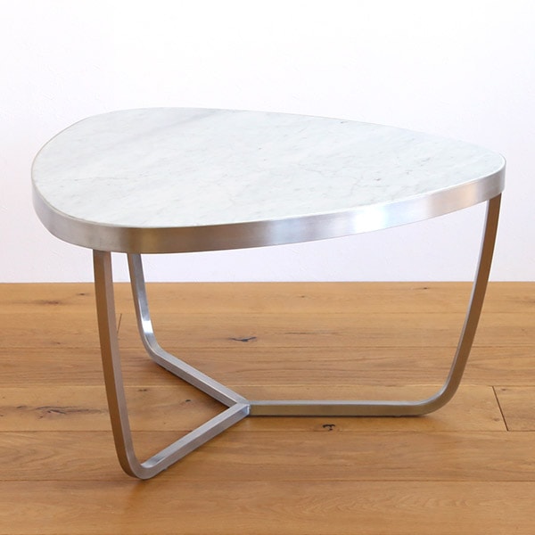 AGNES(アグネス) サイドテーブル 三角 大理石&ステンレス 【SENSO de