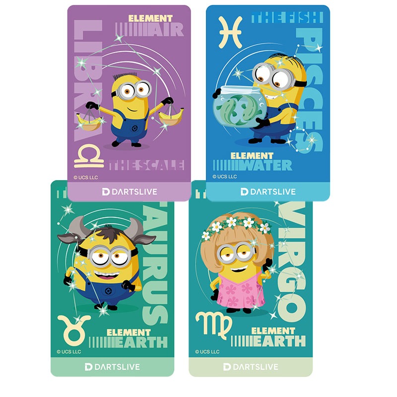 ダーツライブカード ミニオン 12星座 DARTSLIVE CARD MINION Zodiac