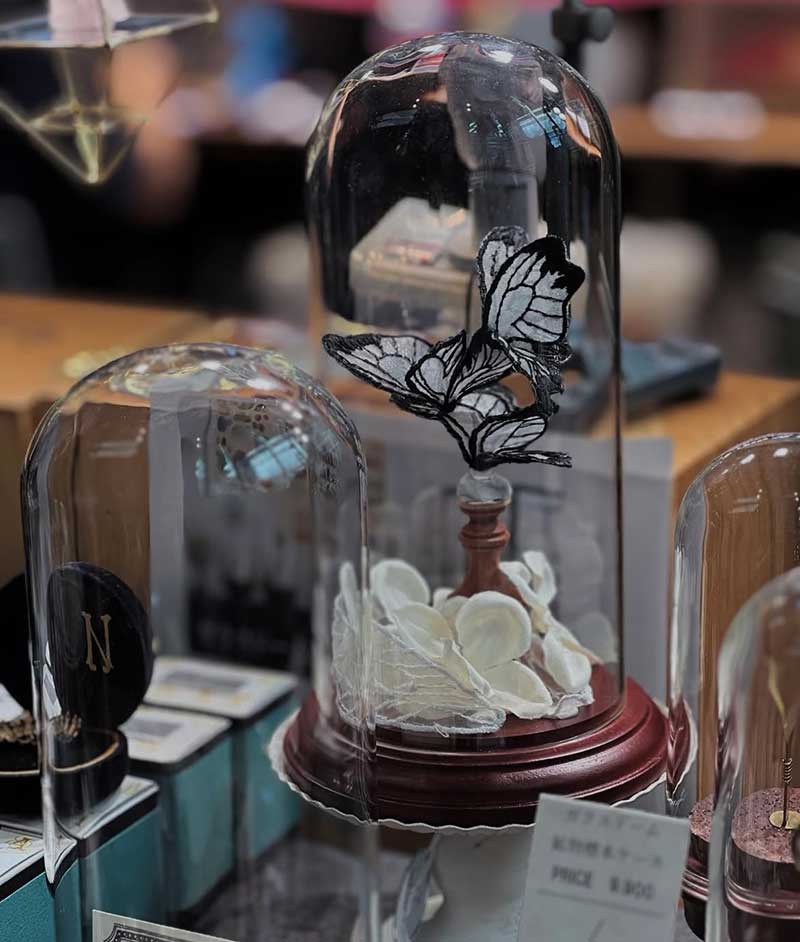 ウッド ガラスドームスタンドL