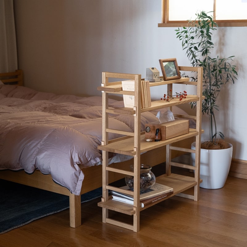 Kigumiシェルフ 3段（ナチュラル・ブラウン）｜オークヴィレッジ