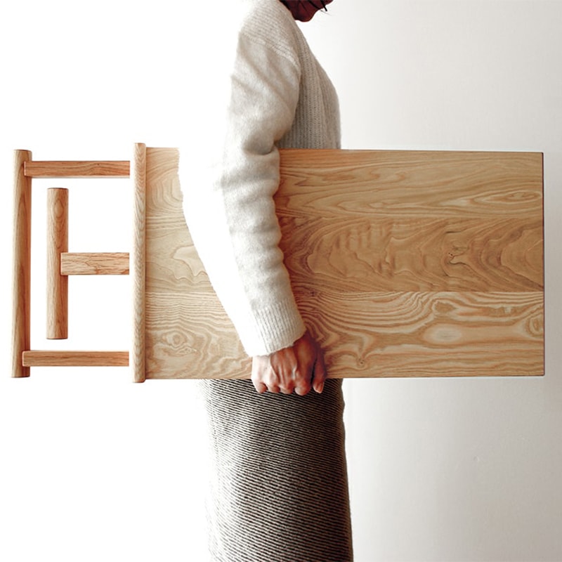 折りたたみサイドテーブル コンパクトに折りたためる、和洋を問わない