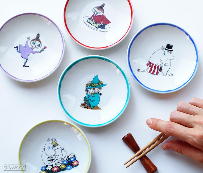 アマブロ ムーミン 九谷焼 手塩皿 MOOMIN×amabro JAPAN KUTANI