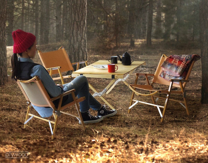 カーミットチェア＆交換レザーシート [ヌメ 2枚組] セット plywood別注