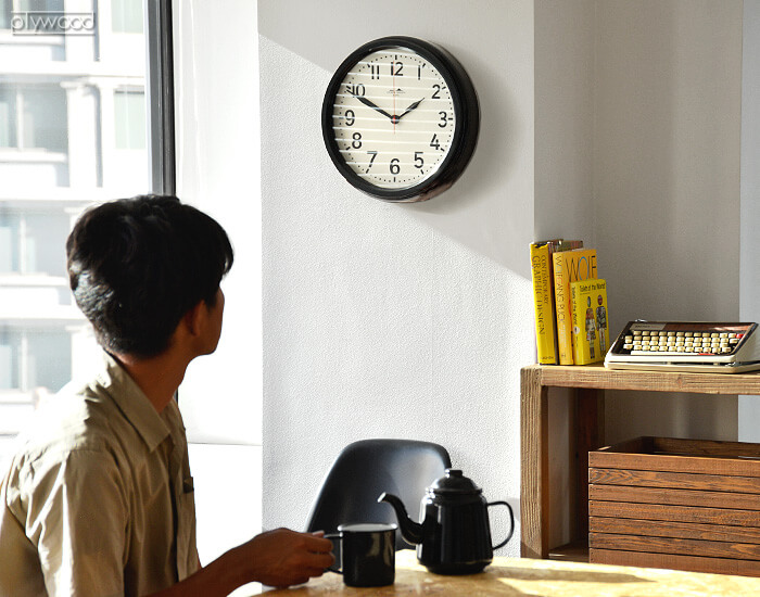 HERMOSA ハモサ 壁掛け時計 ホーロー グレー HERMOSA ハモサ 壁掛け HK