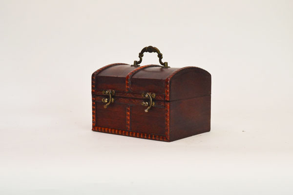 宝箱 アンティーク ブラウン L 収納 おもちゃ ボックス