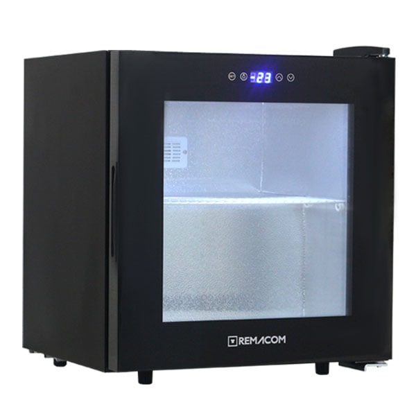 レマコム 前開き小型冷凍ショーケース 33L RIS-33TB ブラック - 業務用