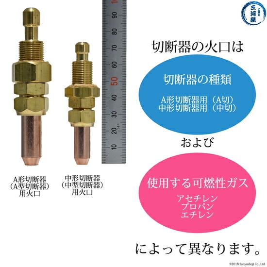 日酸TANAKA 火口 No. 2 1120N-2A アセチレン 中形 切断器 用 | 日酸