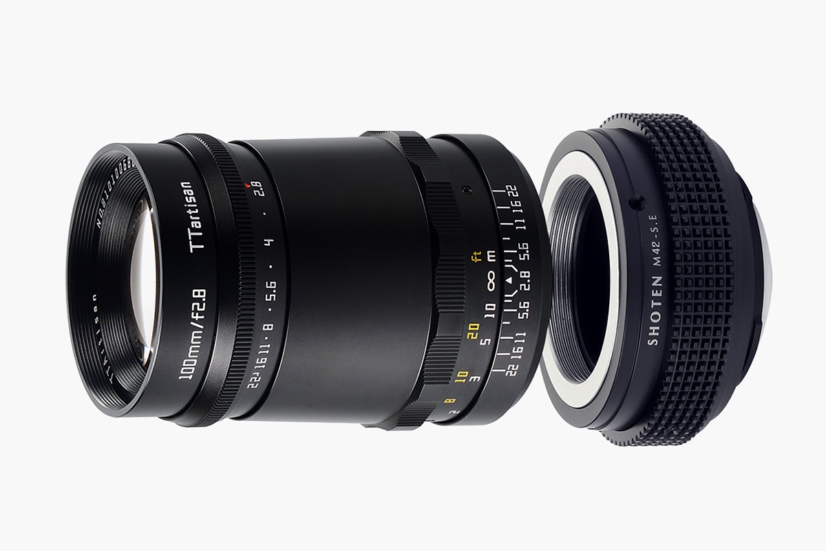 銘匠光学 TTArtisan 100mm f/2.8 M42マウントレンズ + マウント