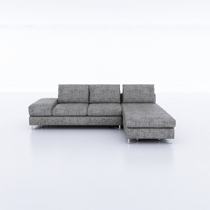 幅261cm】 Ruscello(ルシェロ)ソファ(トレイ無) 向右シェーズロング L