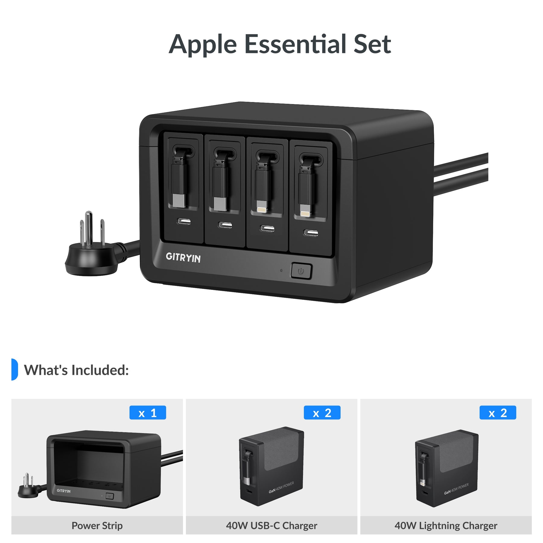 Gitryin Desktop Charging Station 12-in-1 | Gitryin