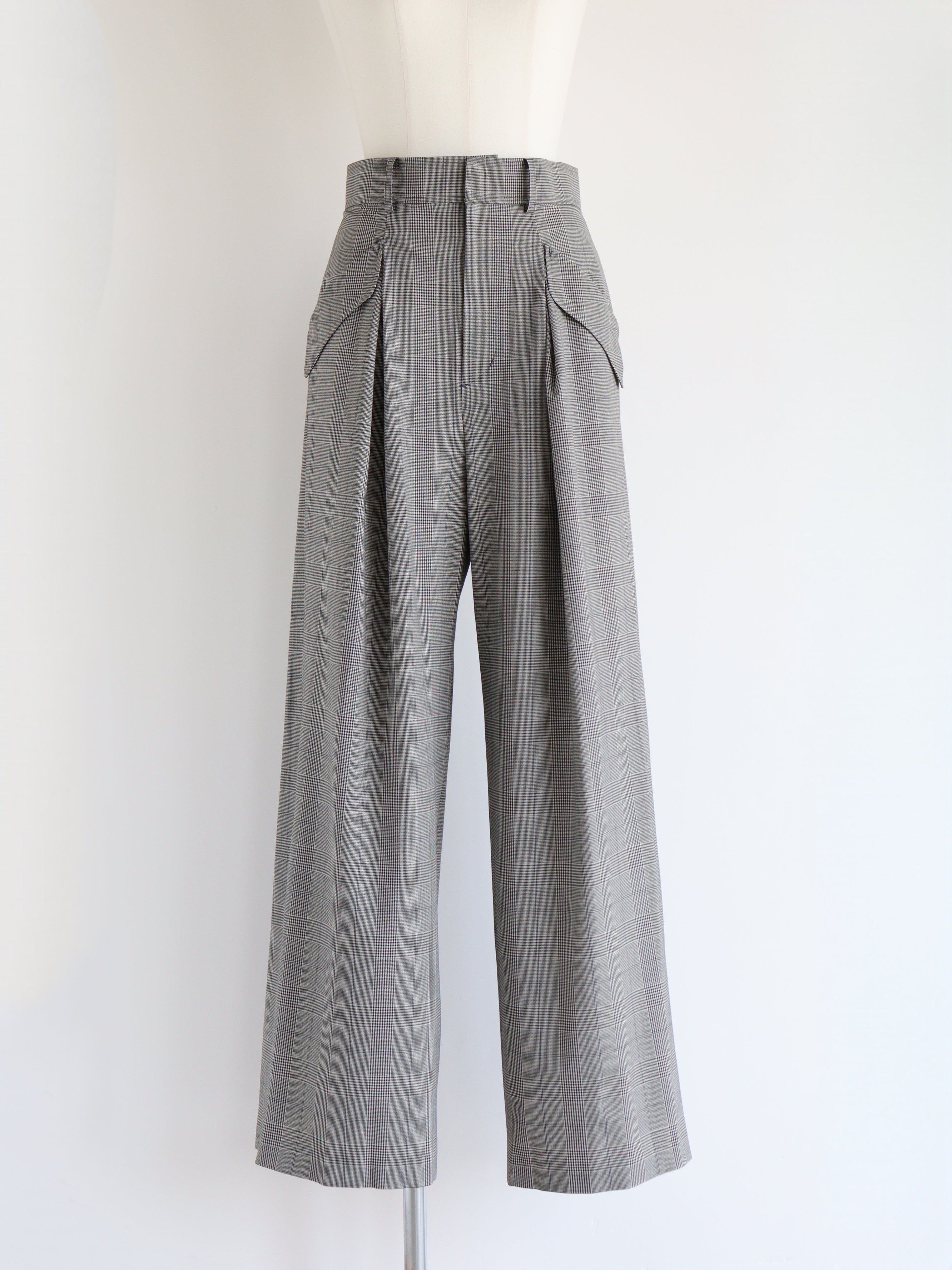 St.cecilia フラップワイドストレッチパンツ – GIRLISH