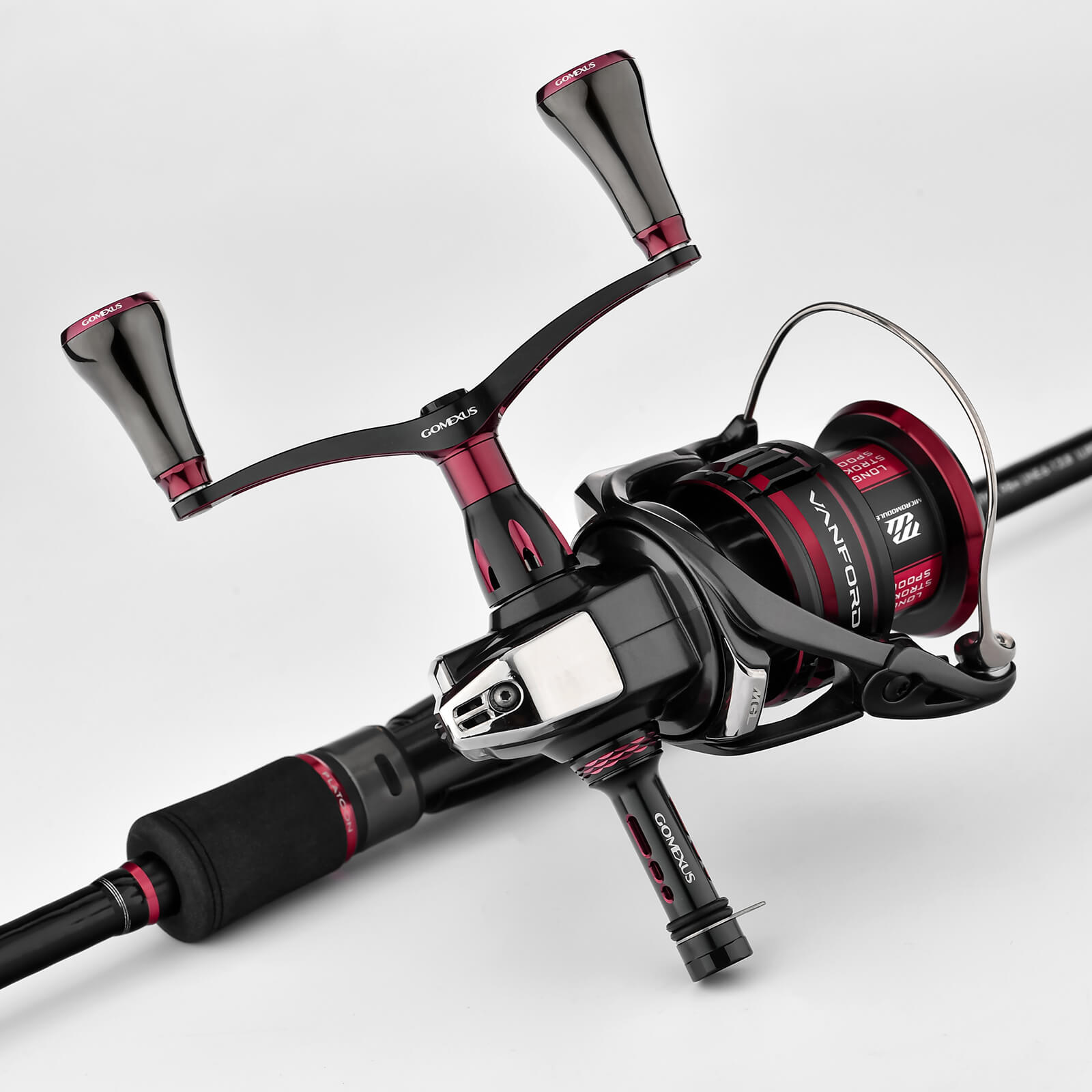 ゴメクサス｜CY-T20 セフィアカラー ハンドル 98mm｜チタンノブ搭載