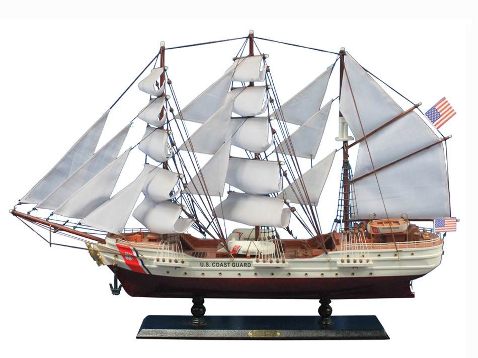 United States Coast Guard USCG Eagle Wooden Tall Ship Model Boat