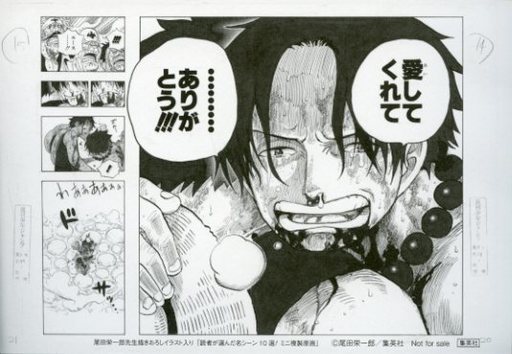 Luffy & Ace - Original Drawing (Replica Illustration