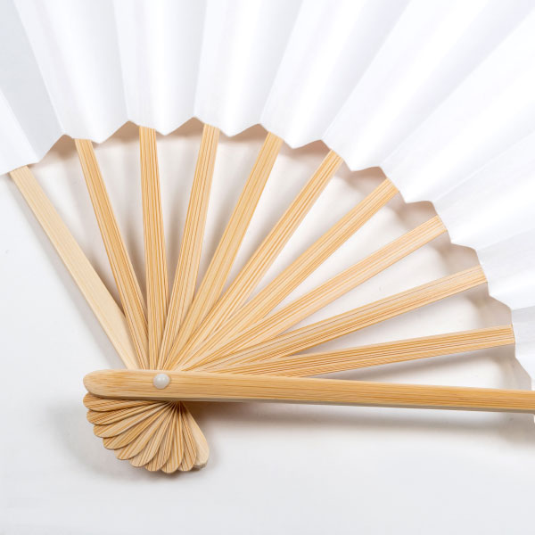 日本製 オリジナル扇子 9寸11間（27センチ）白竹のオリジナルプリント