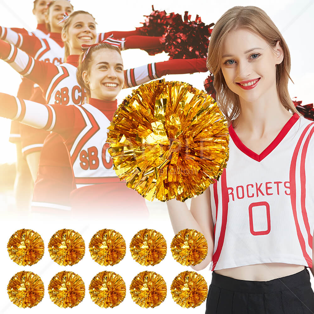 応援ポンポン 盛り上げグッズ チアガール チアリーダー メッキテープ