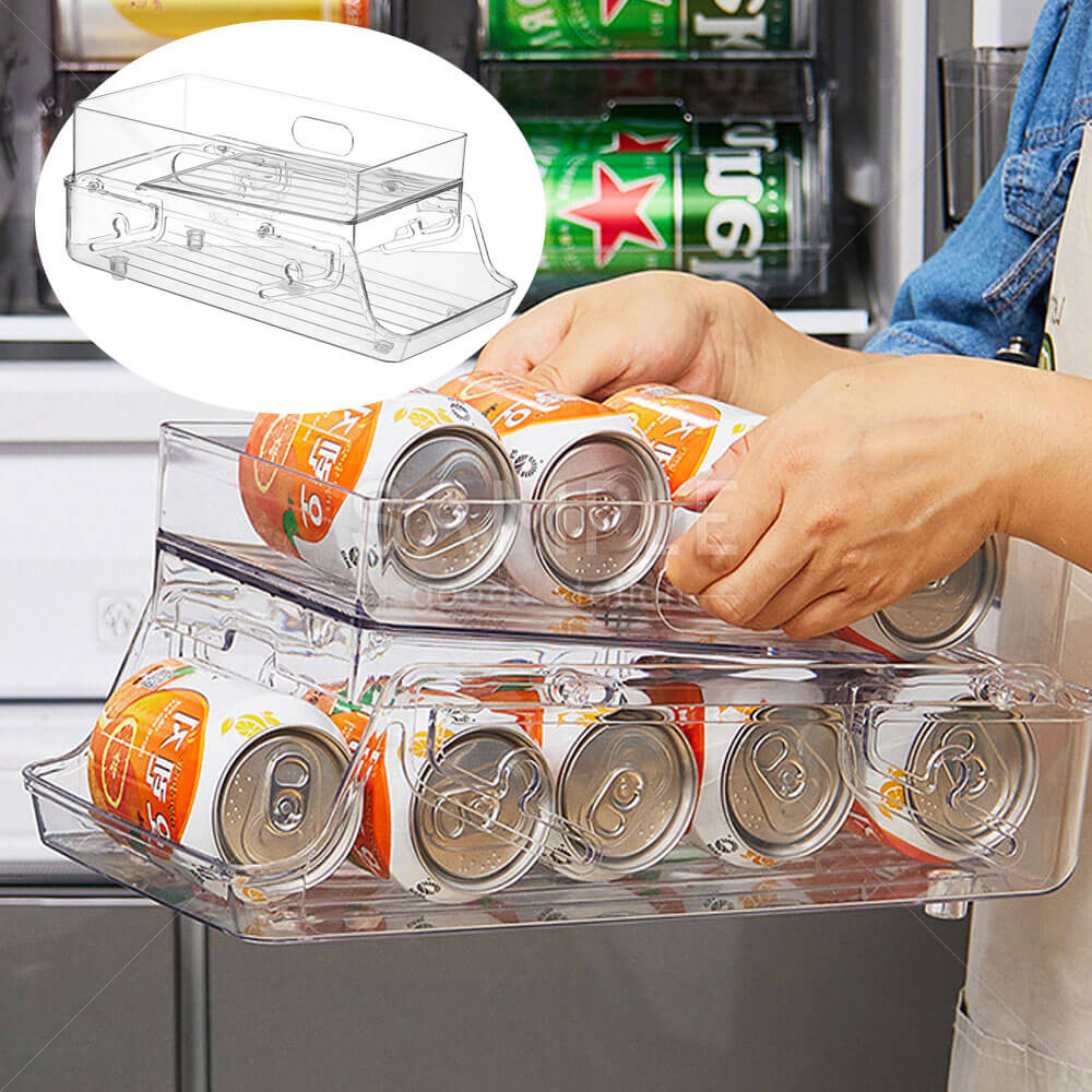 缶飲料ストッカー 缶収納ラック 缶ビールホルダー 500ml缶専用 9本収納