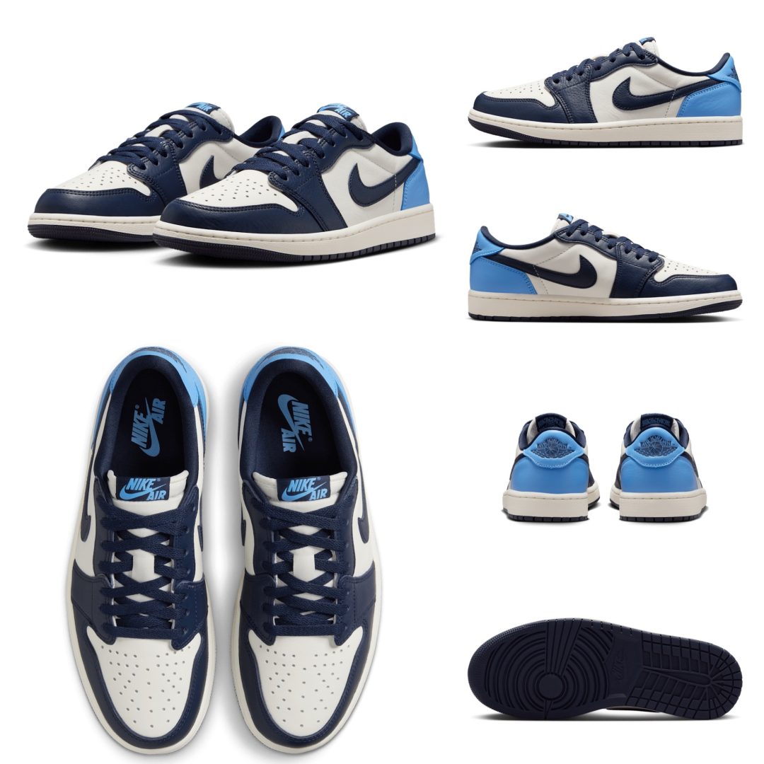 NIKE AIR JORDAN 1 LOW OBSIDIAN UNIVERSITY BLUEが3/22に国内発売予定