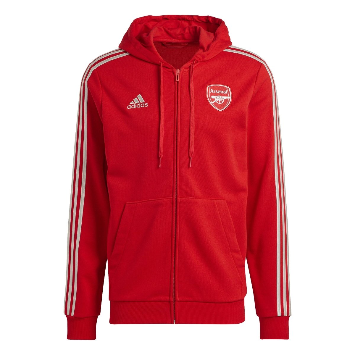 adidas Men's Arsenal FC 23/24 DNA Full Zip Hoodie | HZ2070 - Goal