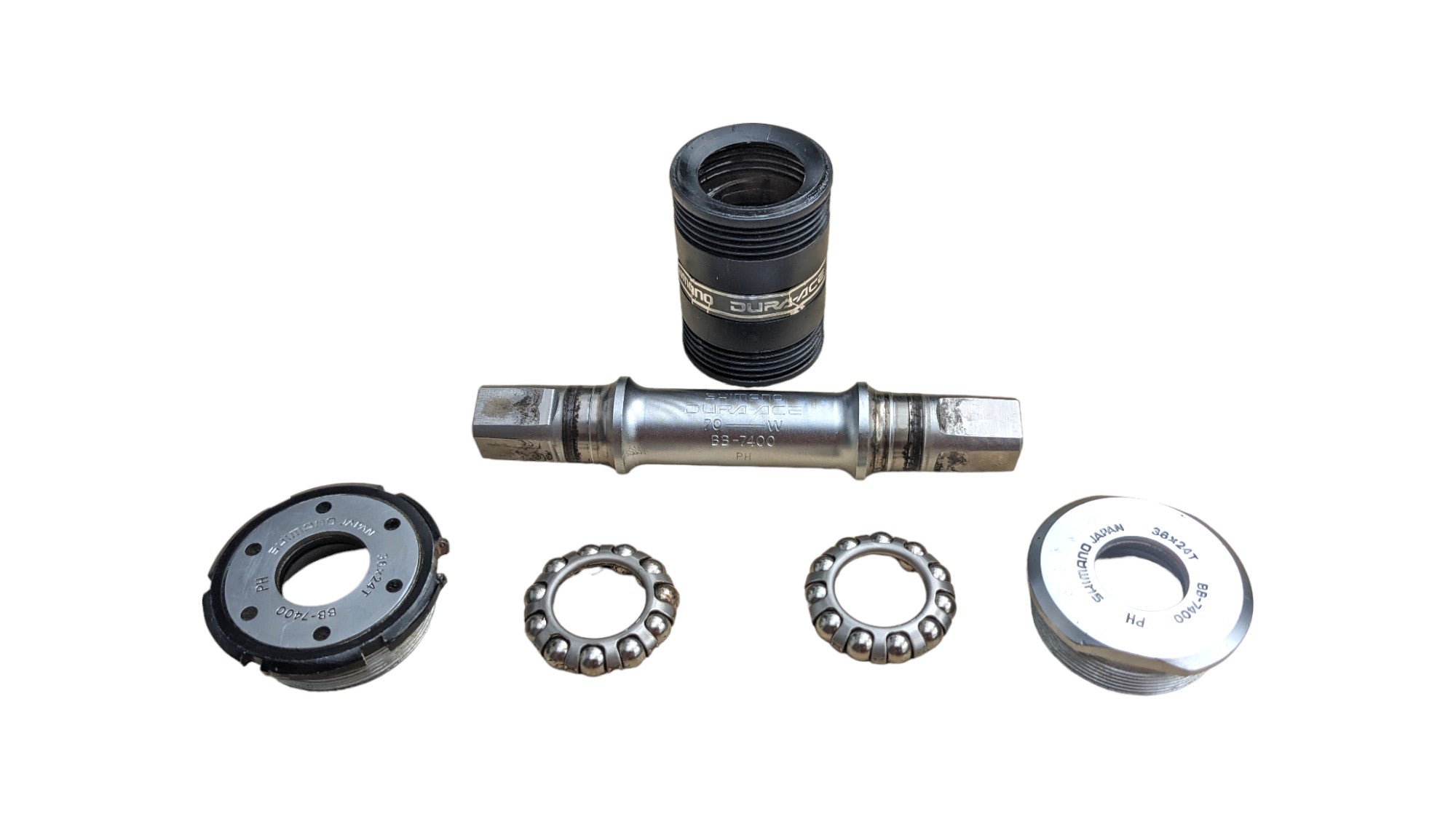 Shimano Dura Ace BB-7400 Bottom Bracket 36x24 ITA – Goldensteelcycles