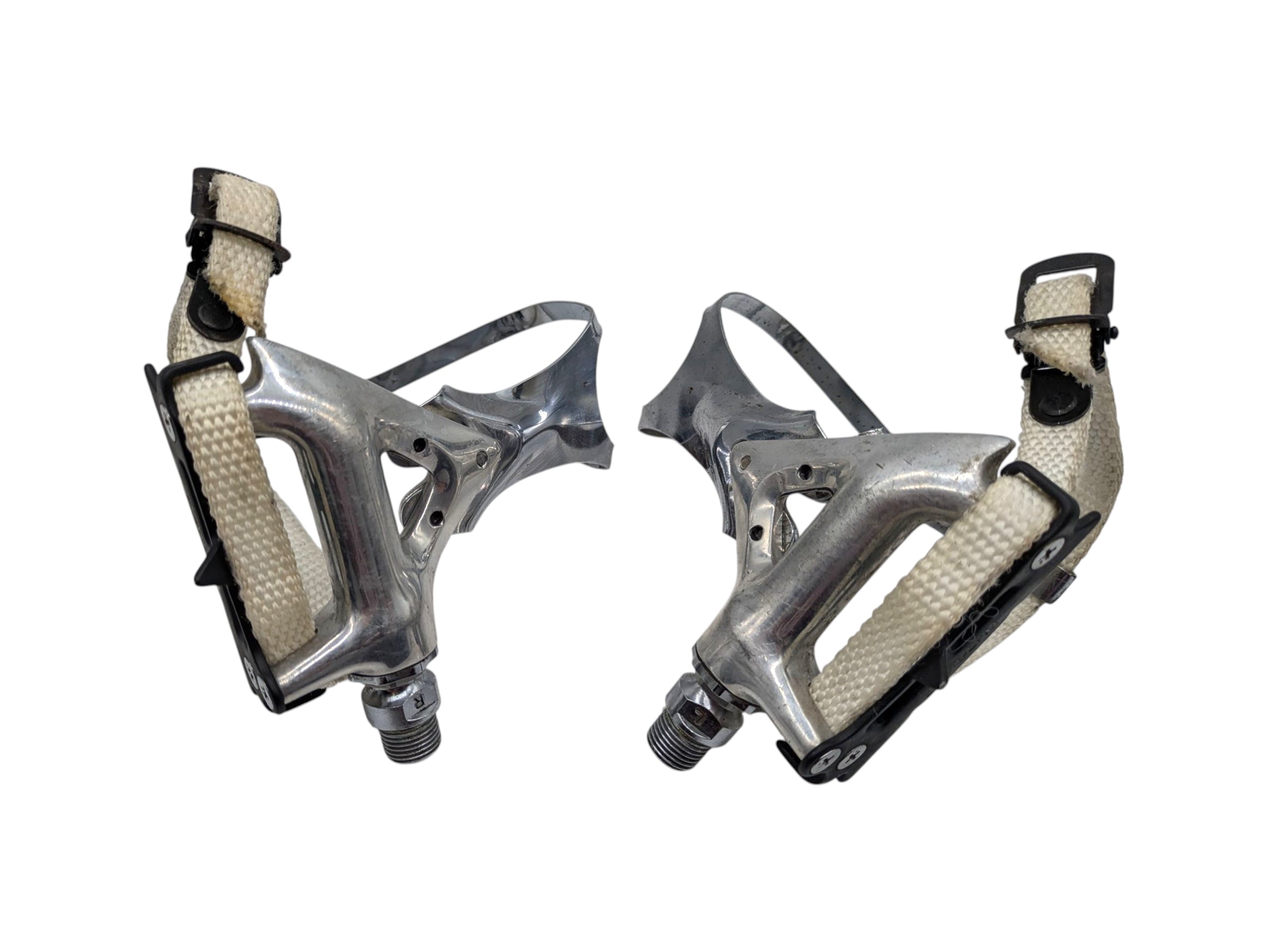 Shimano Dura-Ace PD-7400 Retro Road Pedals with Christophe Straps