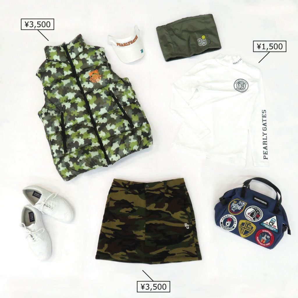 PEARLY GATES(パーリーゲイツ)カモフラコーデでアグレッシブに