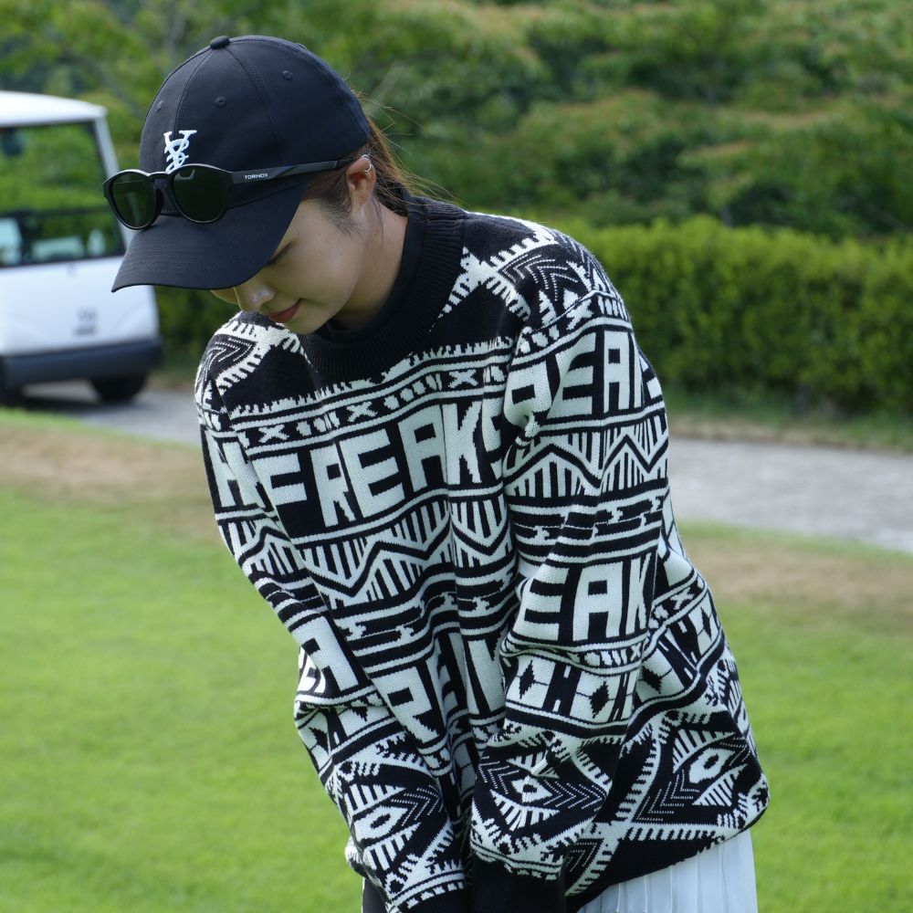 Freaks All Over Pattern Knit Sweatshirt – GOLF FREAKS STORE