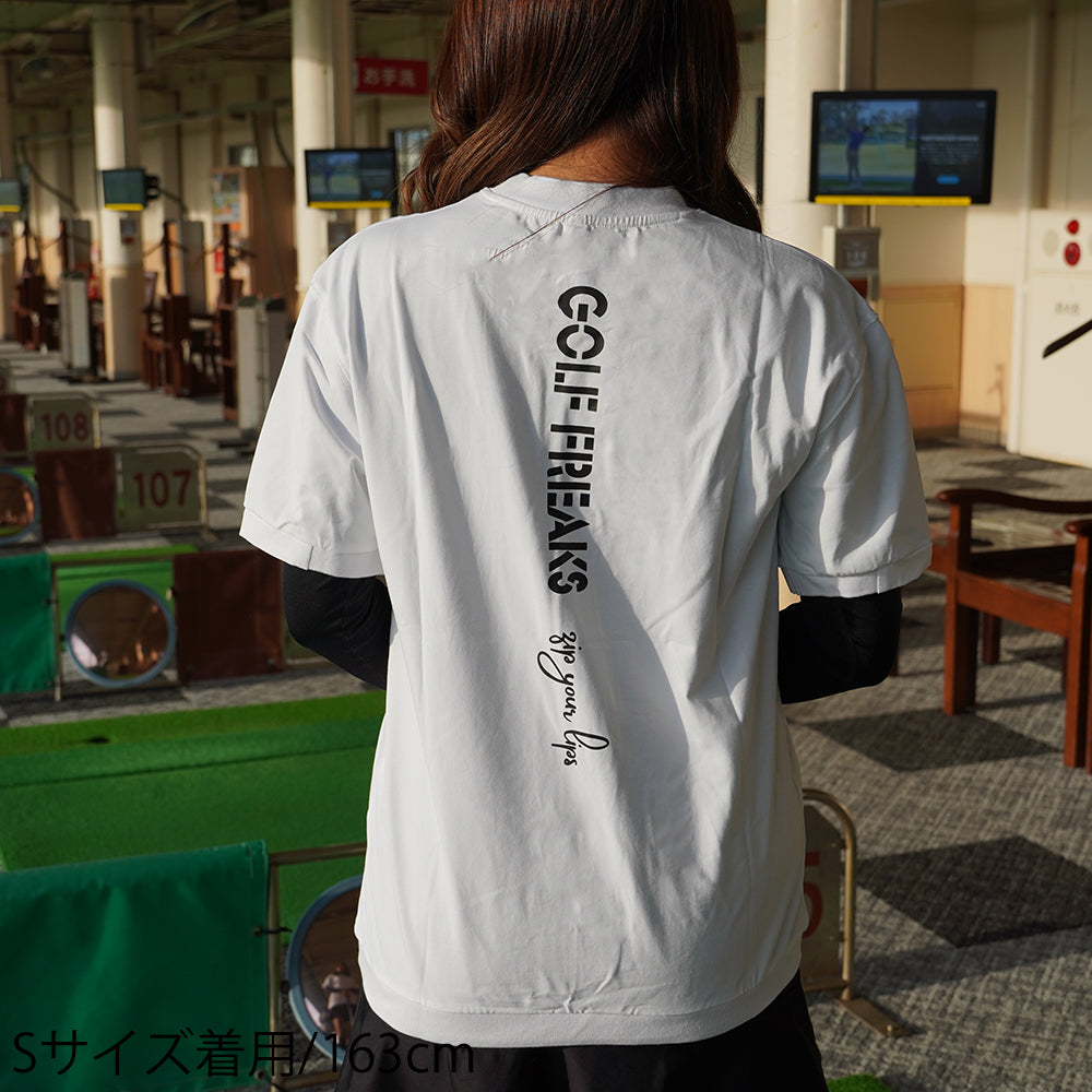 ゴルフフリークス】Back logo mockneck shirts(バックロゴモックネック