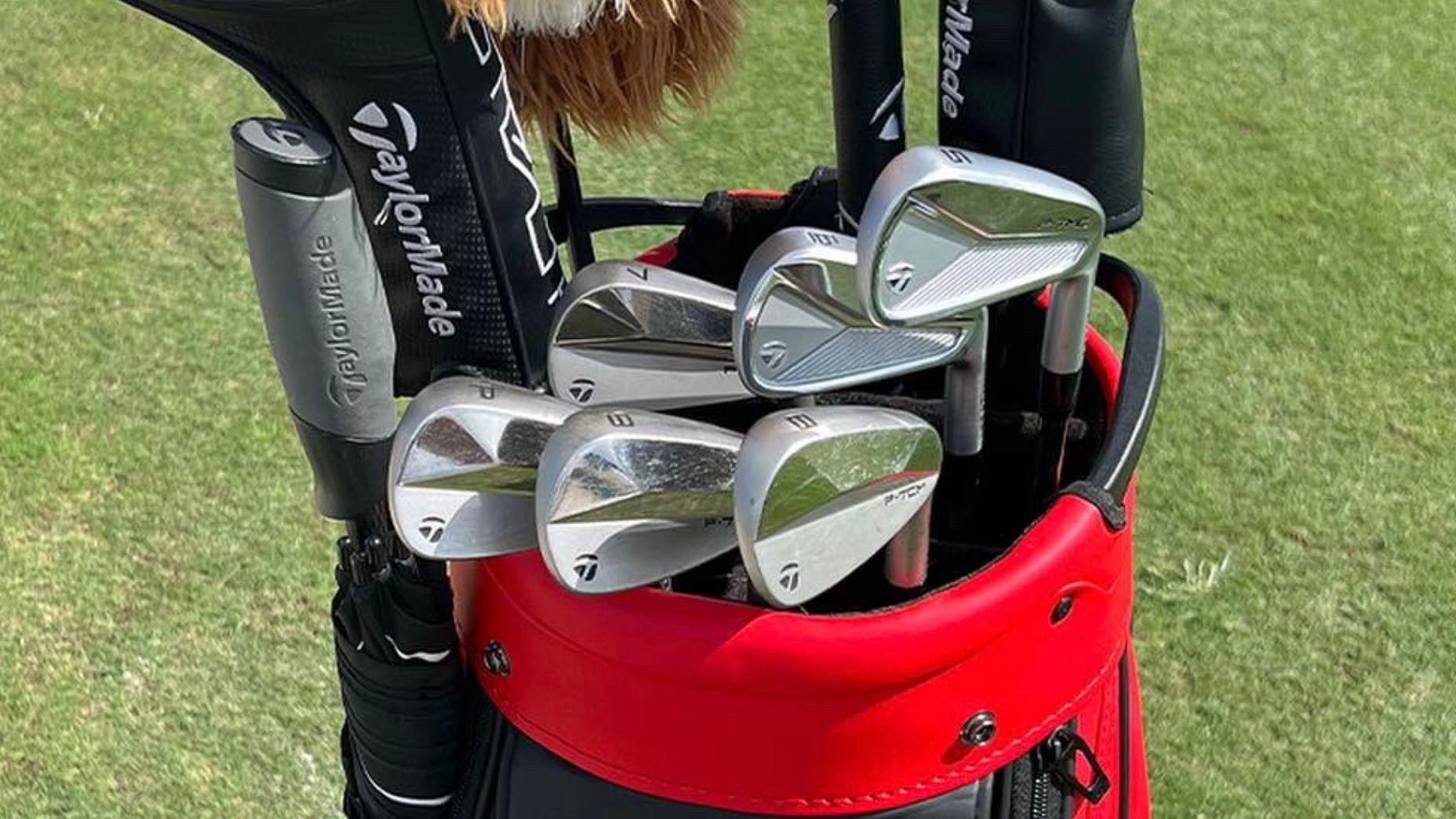 Collin Morikawa spotted with new TaylorMade irons at Hero