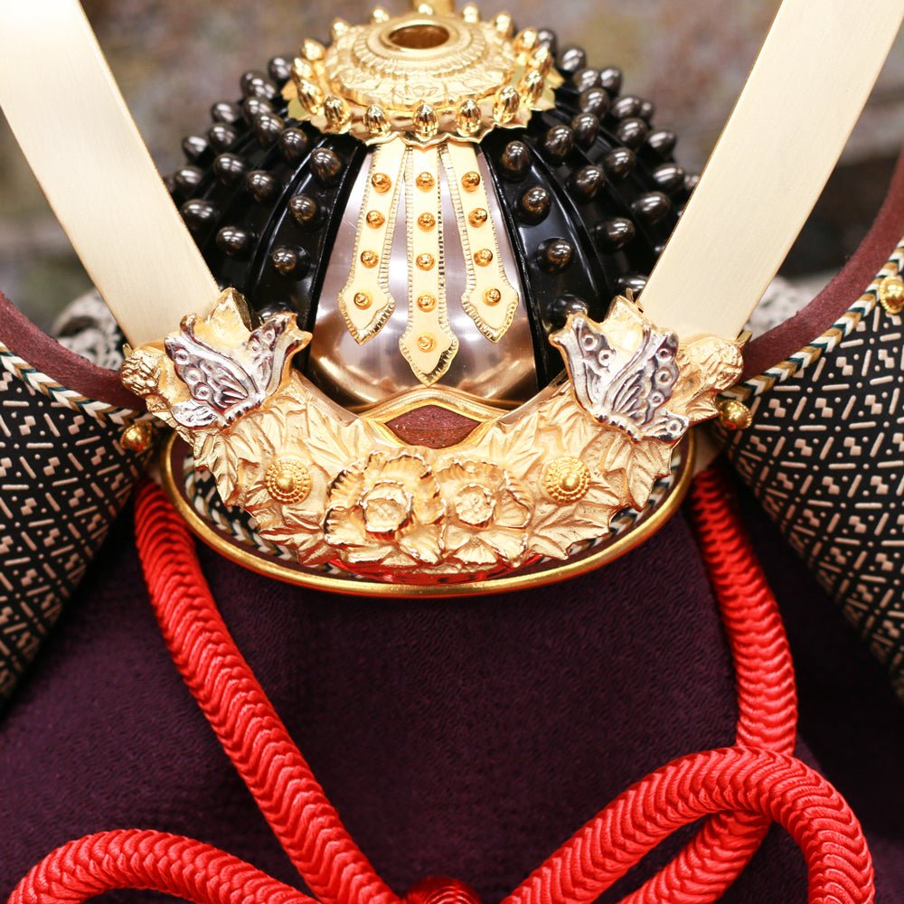 横幅75cm｜1/3 名工 小島辰広作 本小札兜｜ 五月人形 兜飾り おしゃれ