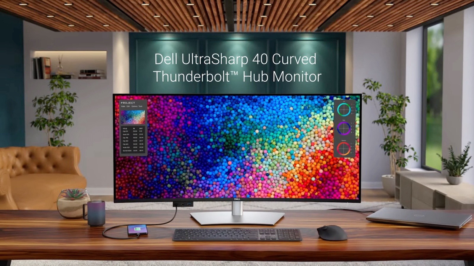 Dellの新しい40インチ型5K2Kディスプレイは120Hz、600ニト、140W充電