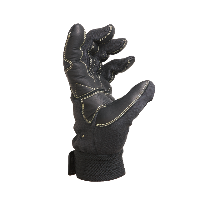 トンボレスキュー 耐切創手袋 アラミド繊維 手首ゴム ブラック