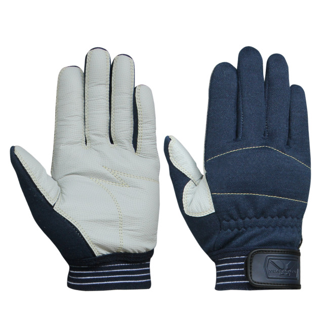 ガードレスキュー 手のひら滑り止め人工皮革 ネイビー - ユアサ