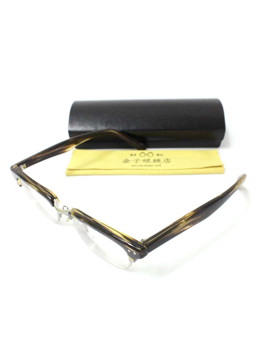 金子眼鏡 恒眸作 T254 眼鏡 ブラウン セルロイド サーモント ブロー