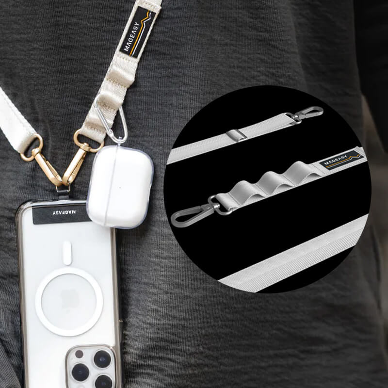 ショルダー/ネックストラップ】MAGEASY STRAP+STRAP CARD 20mm スマホ