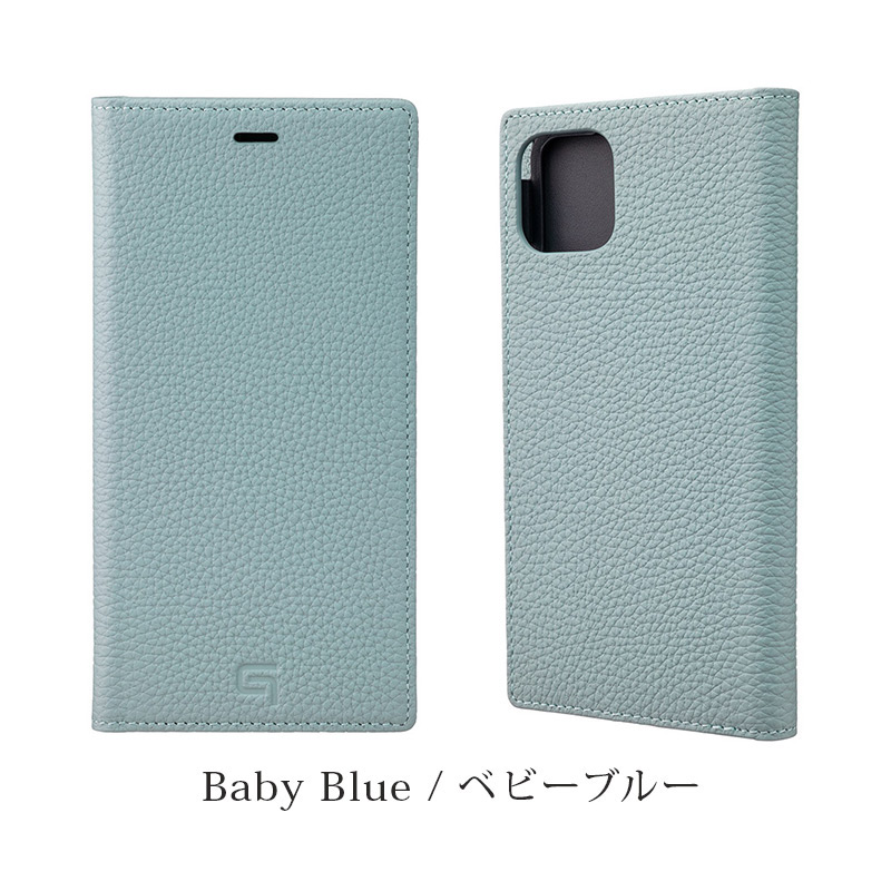 GRAMAS】Shrunken-calf Genuine Leather Book Case iPhone13