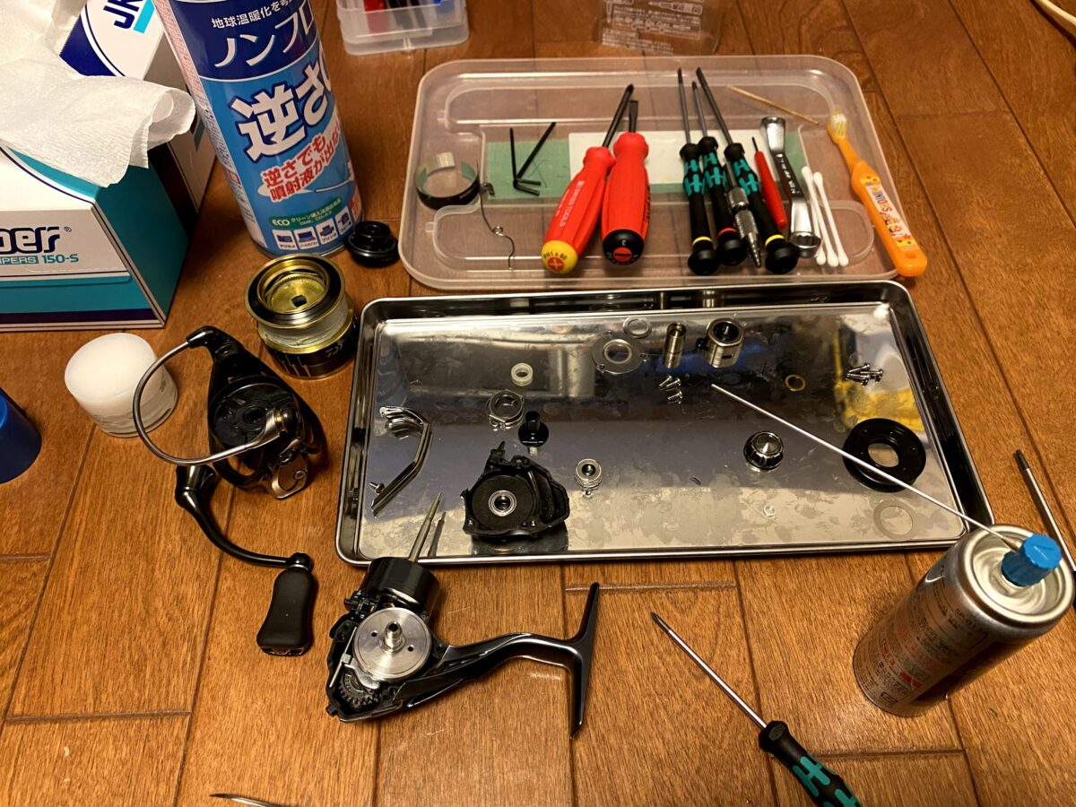 リールのメンテナンス工具を紹介。個人的に使っているモノ達。 | つり
