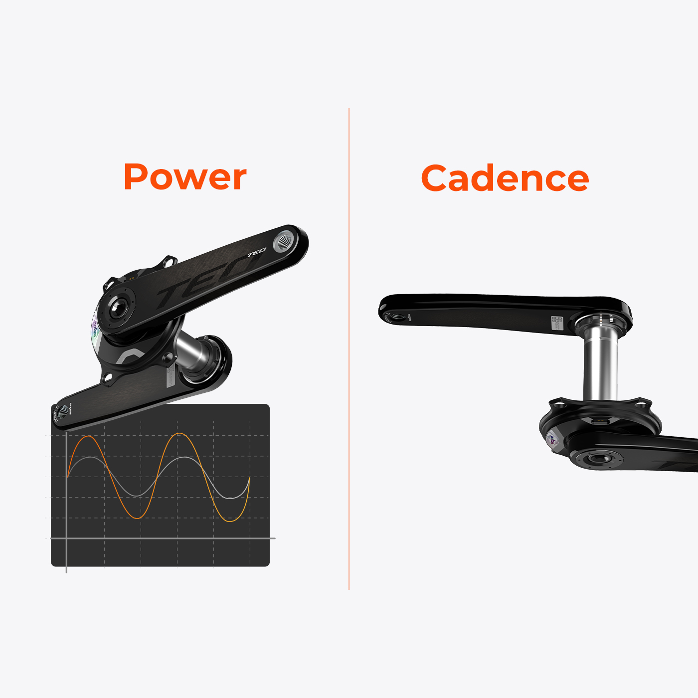 TEO P515 スパイダー型パワーメーターカーボンクランクセット │ GROWTAC