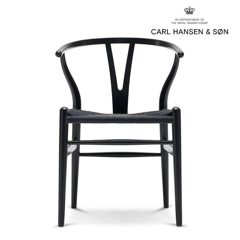 Yチェア（ワイチェア）CH24 オーク ブラック塗装仕上げ ブラック